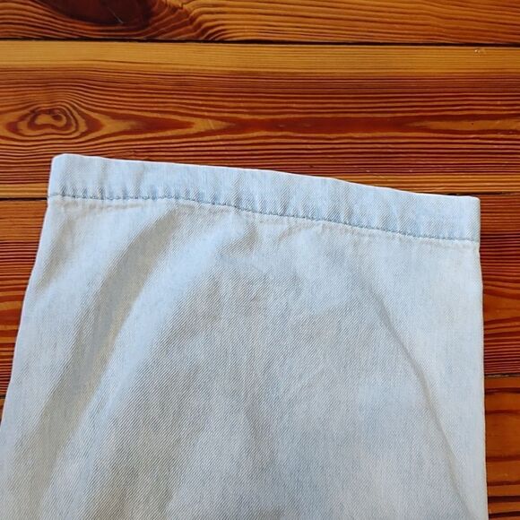 KanCan Pull On Wide Leg Light Wash Denim Jeans Pants Size 30 - Picture 6 of 10